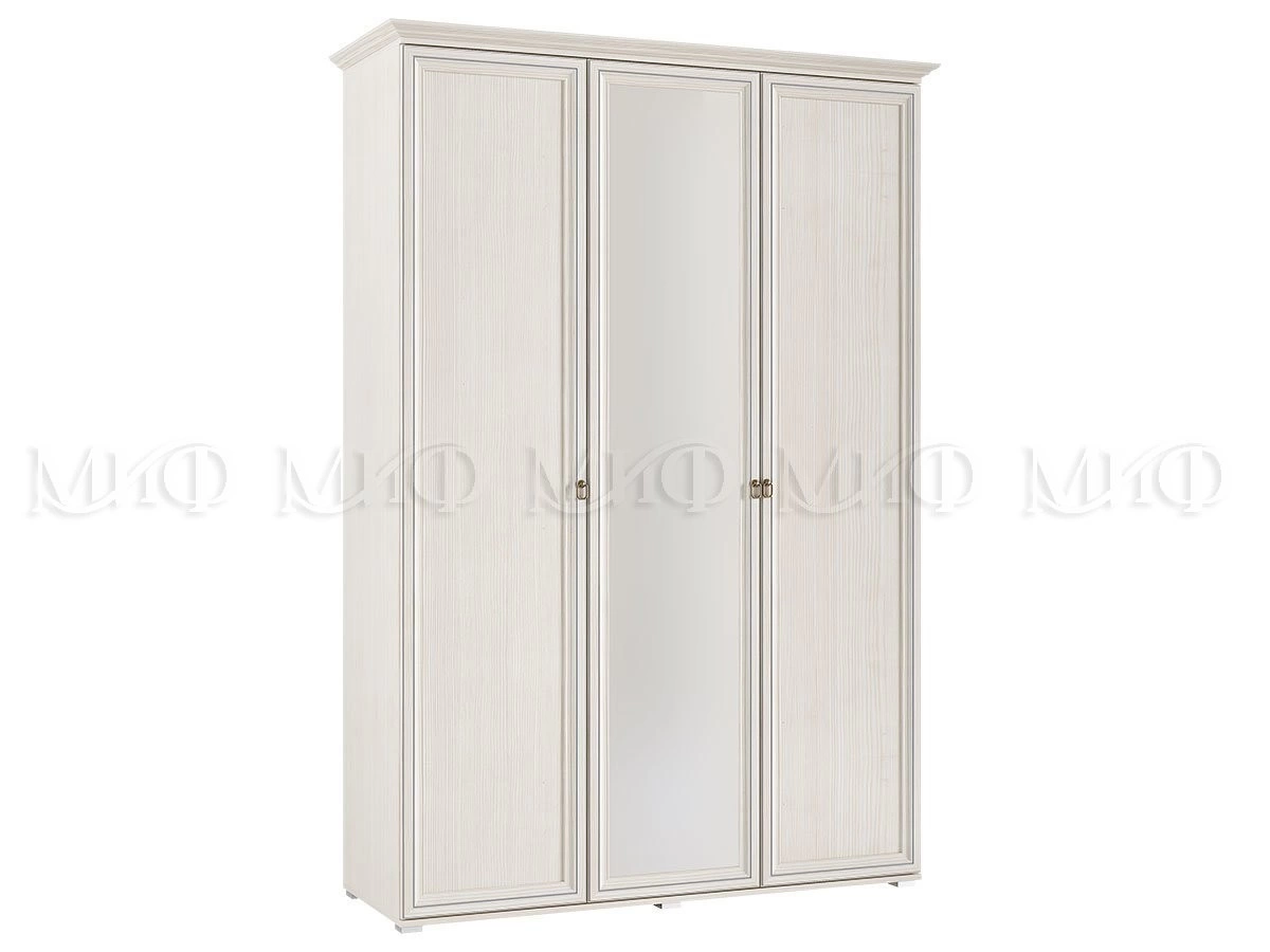 Шкаф 3-х Створчатый Элит-2 с Зеркалом МДФ (Ш-1500 мм x В-2236 мм x Г-528 мм)/Разные Цвета