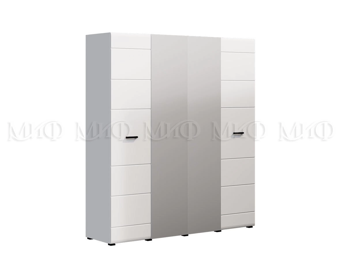 Шкаф 4-х Дверный Ницца NEW МДФ  (Ш-1800 x В-2236 x Г-524 мм)