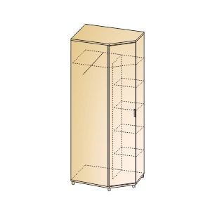 Грейс Шкаф ШК-5017 (2264х889х665 мм)