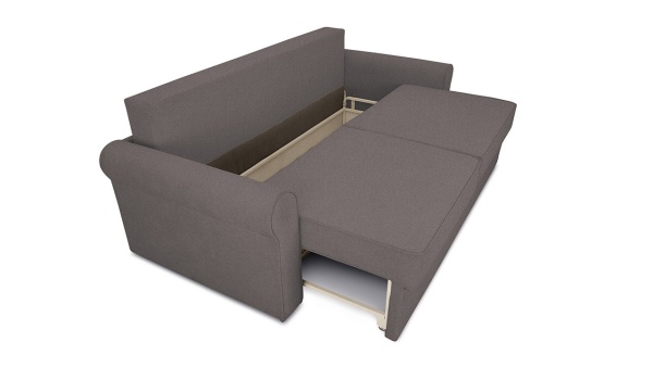 Диван «Синди» (Neo 12 (рогожка) коричневый)/Д-2400х Ш-1140х В-860мм