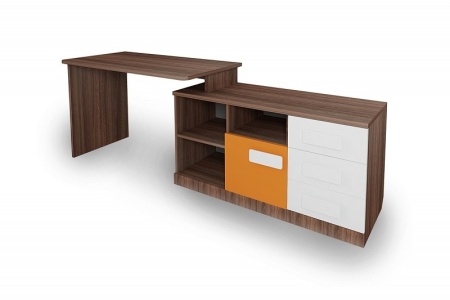 Стол "Пиксель" с тумбой справа