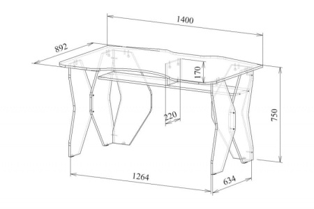 Стол компьютерный Таунт-1