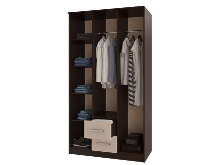 Шкаф 3-х Створчатый Фиджи (Ш-1200 х В-2016 х Г-520 мм)/Разные Цвета