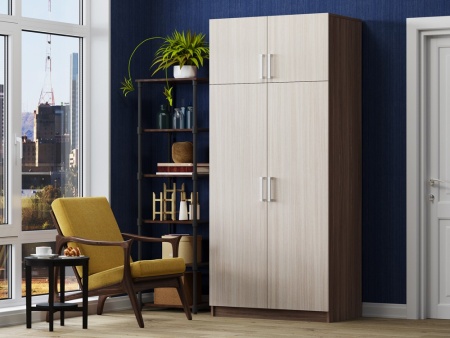 Шкаф 2-х Створчатый Вирджиния (Ш- 900 х В-2016 х Г-520 мм)/Разные Цвета