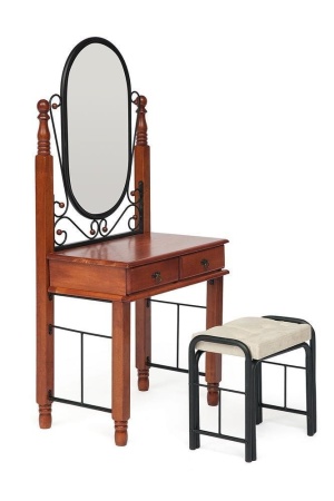 Столик туалетный AT-992 (DT-5) с мягким пуфом