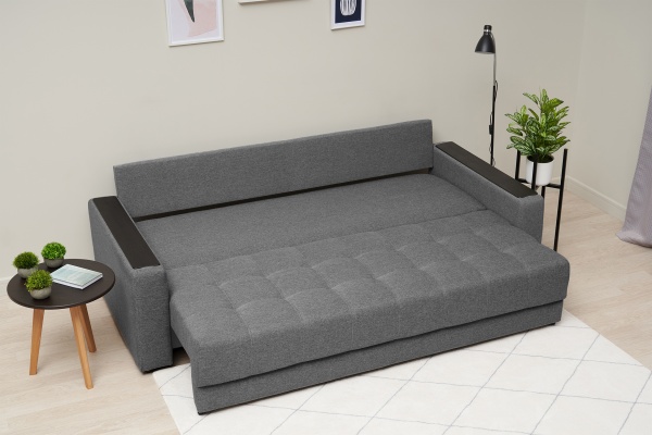 Диван еврокнижка Рон 2.0 серый