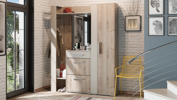 Прихожая «Нуар №1» Разные Цвета/Ш-1640×Г-349×В-2000 мм