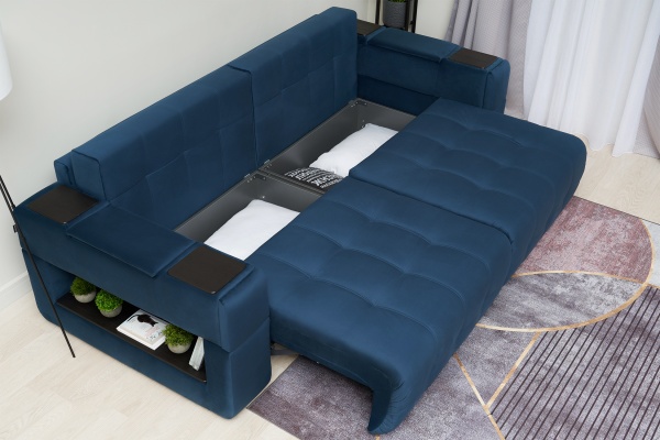 Диван пантограф Рон синий