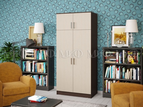 Шкаф 2-х Створчатый Вирджиния (Ш- 900 х В-2016 х Г-520 мм)/Разные Цвета