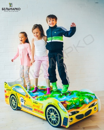 Детская кровать-тачка ПЛАМЯ