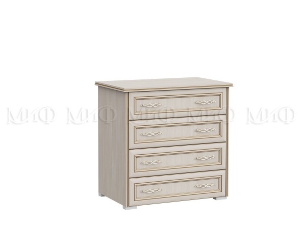 Комод Пандора МДФ (Ш-852 x В-848 x Г-466 мм) Сандал Светлый