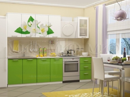 Кухонный Гарнитур Жасмин МДФ/Фотопечать 1600/1700/1800/2000 мм