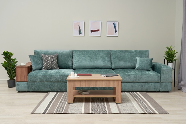 Диван пантограф Рон MODOOL MAX с баром бирюзовый