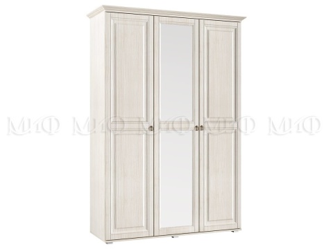 Шкаф 3-х Створчатый Элит-1 МДФ Сандал Светлый (Ш-1500 мм x В-2236 мм x Г-528 мм)