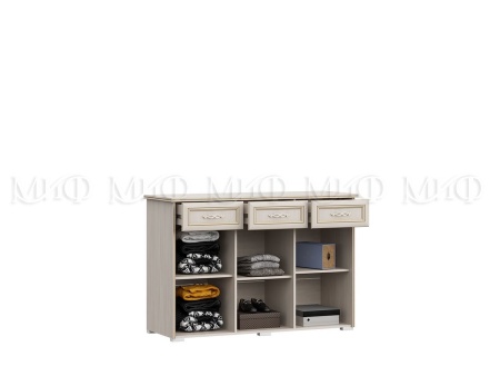 Комод Пандора МДФ (Ш-1488 x В-1000 x Г-466 мм) Сандал Светлый