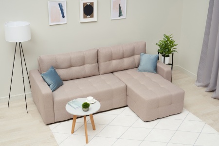 Диван угловой еврокнижка Калипсо euro SE бежевый