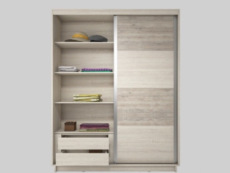 Шкаф-Купе Гринвуд Дуб Сонома (Ш-1200/1400/1600/2000 мм x В-2196 x Г-586 мм)