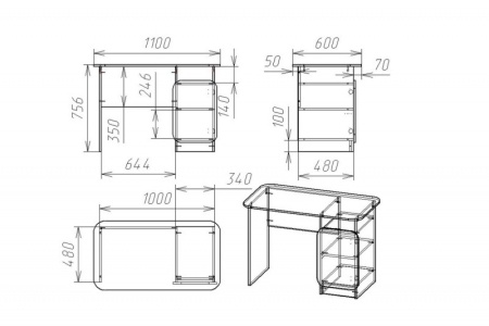 Письменный стол Мебелеф-6