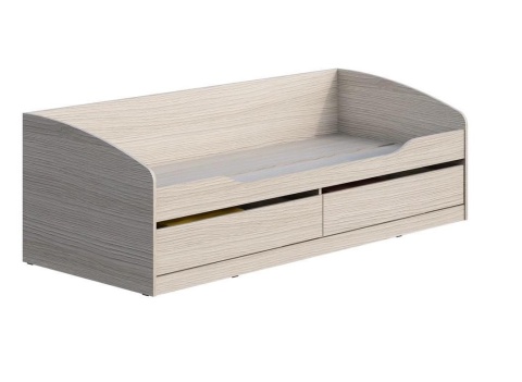 Кровать Мийа-3 КР-002 Ясень Шимо Светлый (Ш-2032 х В-648 х Г-842 мм)