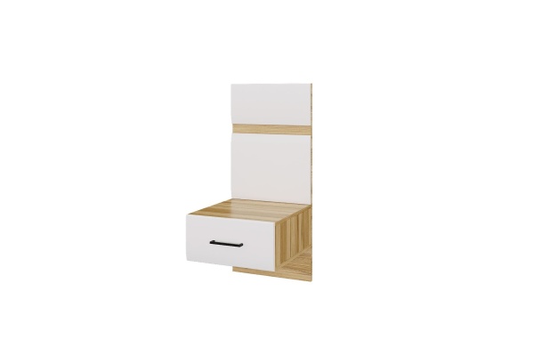 Тумба прикроватная с надстройкой Ницца ( Ш-400 х В-900 х Г- 440 мм)