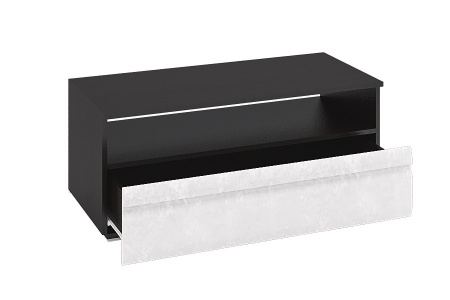 Гостиная Бостон-1/2 Венге/Бетон Белый (Гостиная Ш-2400 + Шкаф-1500 мм x В-2000 мм x Г-450 мм)