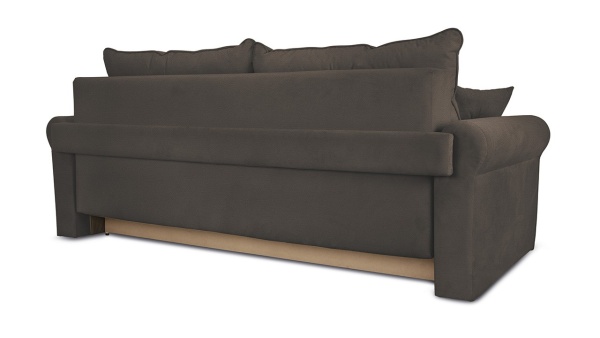 Диван «Синди» (Miami 04 (рогожка), темно-коричневый)/Д-2400х Ш-1140х В-860мм