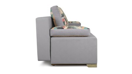 Диван «Дерби» (Maserati 19 (велюр) серый, подушка Urban (велюр) Snow)/Д-1940х Ш-860х В-760мм