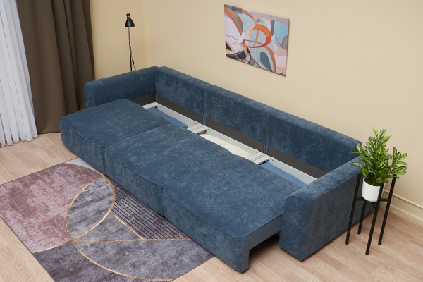 Диван еврокнижка Имир MAX SE синий