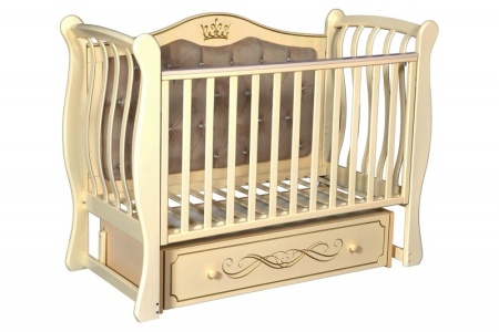 Кроватка "Luiza 333" с мягкой спинкой