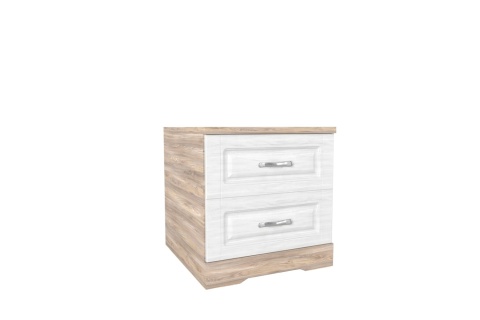 Тумба Марсела 2Я/Дуб Полярный + Дуб Юккон (Ш-460 х В-480 х Г-450 мм)