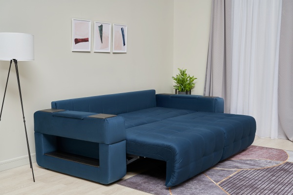 Диван пантограф Рон синий