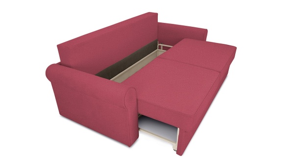 Диван «Синди» (Maserati 14 (велюр) бордовый)/Д-2400х Ш-1140х В-860мм