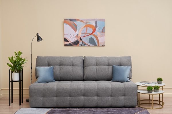 Диван еврокнижка Рон 2.0 mini серый