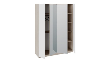 Шкаф Клэр  Дуб Сонома/Белый Ясень (Ш-1560 х В-2100 х Г-568 мм)