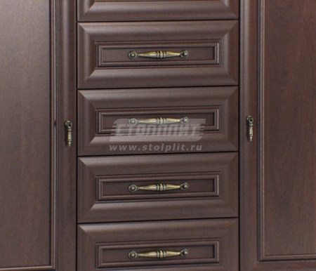 Верди СБ-1448 Комод 2-х дверный с 5-тью ящиками