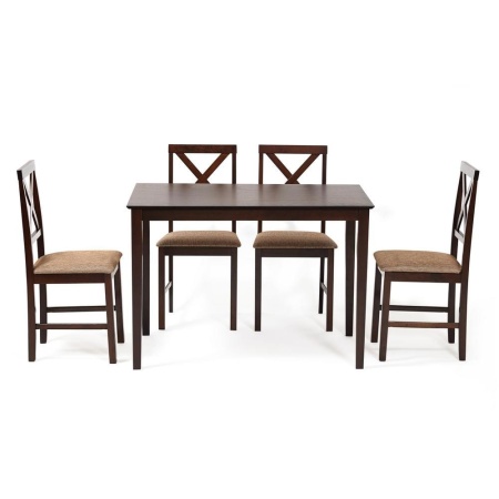 Обеденный комплект эконом Хадсон (стол + 4 стула)/ Hudson Dining Set