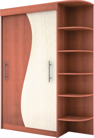 Пифагор Шкаф-Купе 2-х Створчатый МДФ (Ш-1440 х В-2100 х Г-560 мм)/Разные Цвета