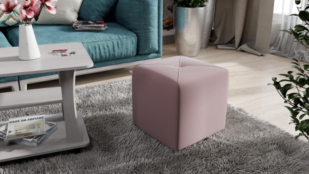 Пуф №6 Велюр Разные Цвета/Ш-400 × Г-400 × В-430 мм