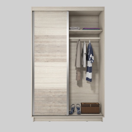 Шкаф-Купе Гринвуд Дуб Сонома (Ш-1200/1400/1600/2000 мм x В-2196 x Г-586 мм)