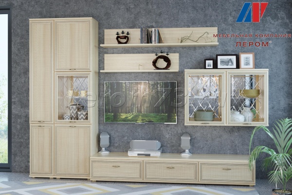 Гостиная-Стенка Карина-01 (В-2224 х Ш-3240 х Г-448 мм)