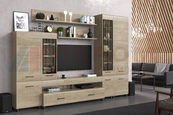 Гостиная-Стенка Камелия №2 (В-2172 х Ш-3060 х Г-452 мм)