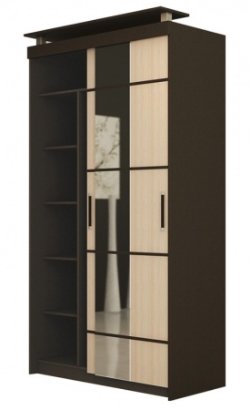 Шкаф-купе "Фудзи" 2х створчатый с зеркалом