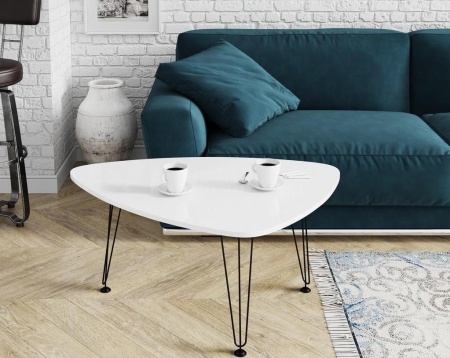 Стол Журнальный №13 Белый Глянец/Ш-930 х В-450 х Г-673 мм