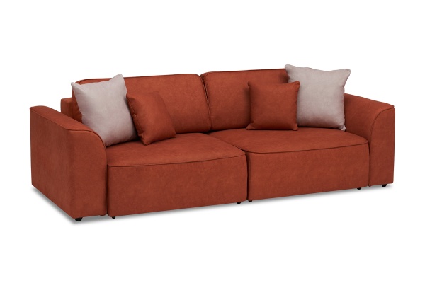 Диван еврокнижка Имир SE оранжевый