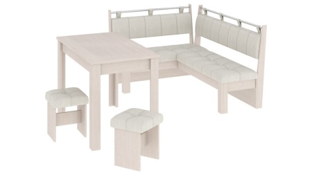 Кухонный уголок «Омега» Белфорт/Лен Бежевый