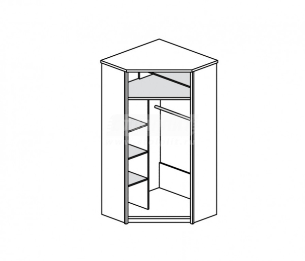 Гретта СБ-635 Шкаф угловой