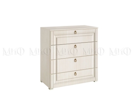 Комод Элит-1 МДФ Сандал Светлый (Ш-850 мм x В-910 мм x Г-448 мм)