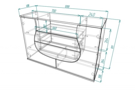 Тумба Мебелеф-6