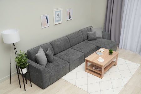 Диван угловой еврокнижка Имир MODOOL MAX серый