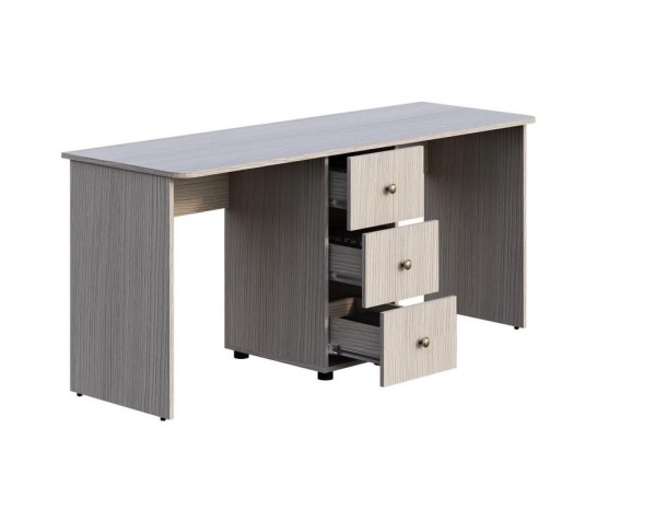 Стол Прямой Двухсторонний Мийа-3 СТ-014 Ясень Шимо Светлый(Ш-1646 х В-735 х Г-555 мм)